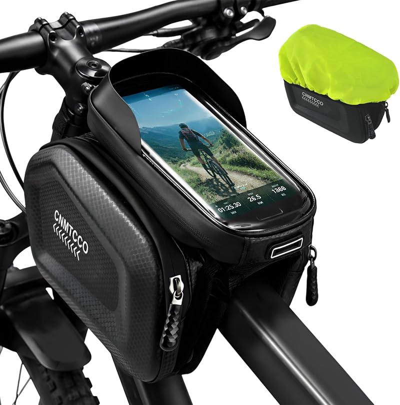 Cnmtcco Wasserdichte Fahrradtasche – Handyhalterung Für Smartphones Bis Zu 7 Zoll – Tpu-touchscreen-fahrradzubehör – Für Mountainbikes, Rennräder Und E-bikes