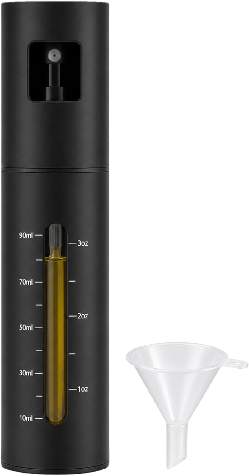 100-ml-ölsprüher Aus Edelstahl Mit Skala, Für Speiseöl, Frittieröl, Essig Und Öl, Glasflasche