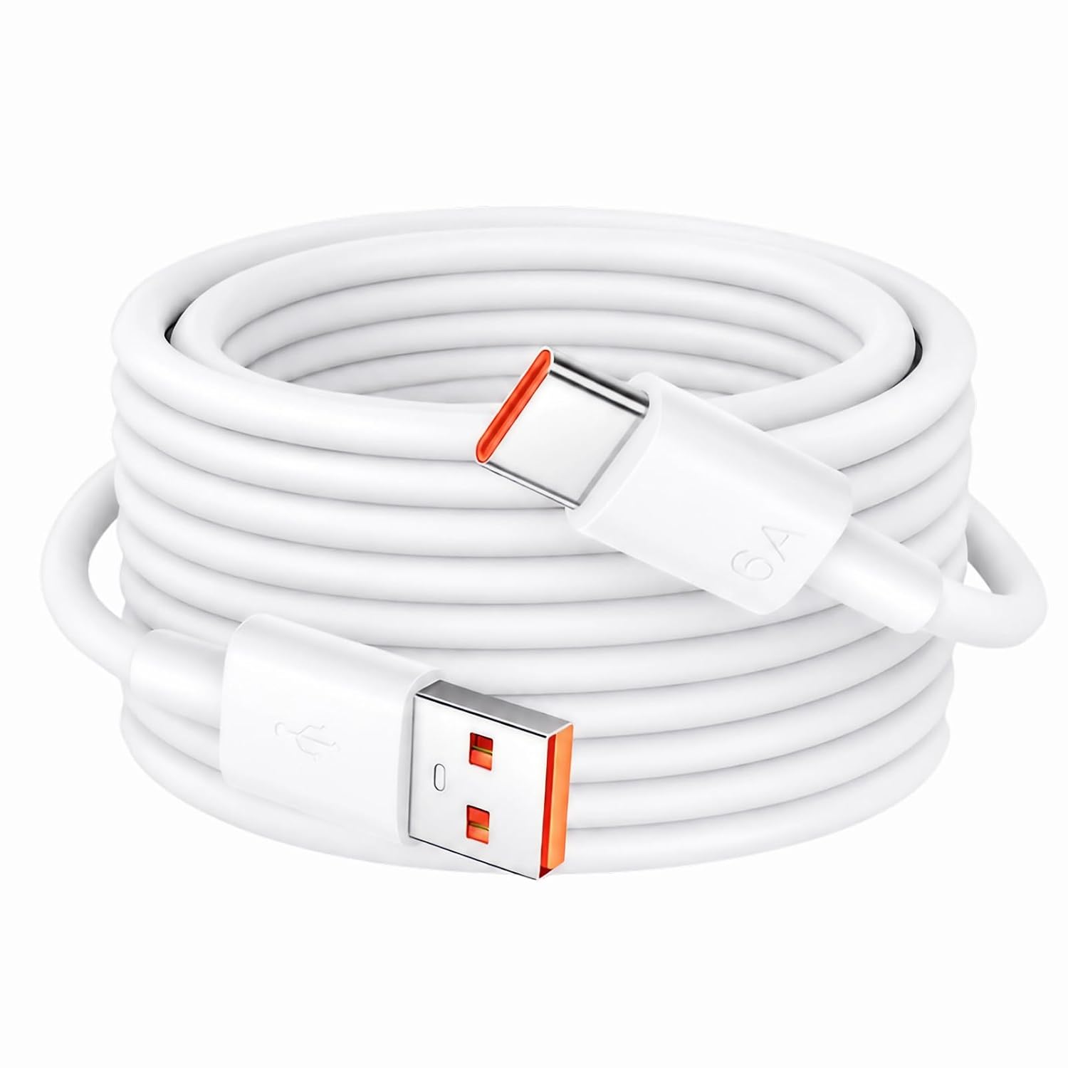 Hochfestes 8 M Usb-c-kabel, Kompatibel Mit 100 W (5 A/6 A) Schnellladung, Für Sicherheitskameras, Scheinwerfer, Dashcams Und Haushaltsgeräte Mit Usb-c-anschluss.