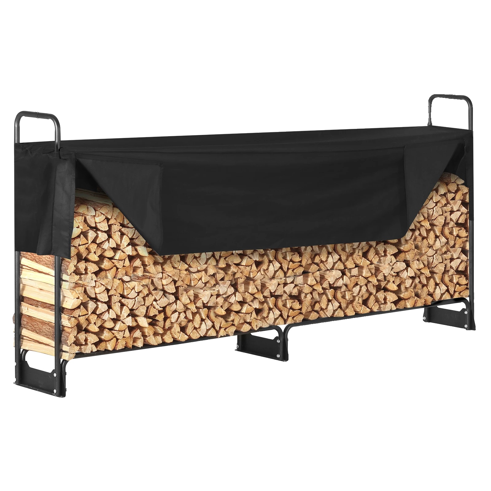 Brennholzregal Mit Wasserdichter Abdeckung Für Holzlagerregal, Strapazierfähig, Nan, Nan, Nan, Nan