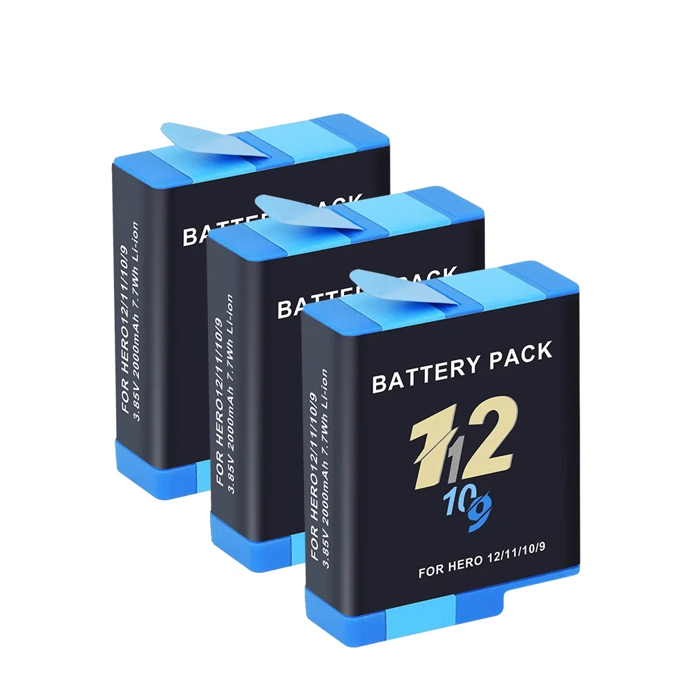 Batterie, 2000mah Kapazität, Usb-ladebox, 3pcs Batterie
