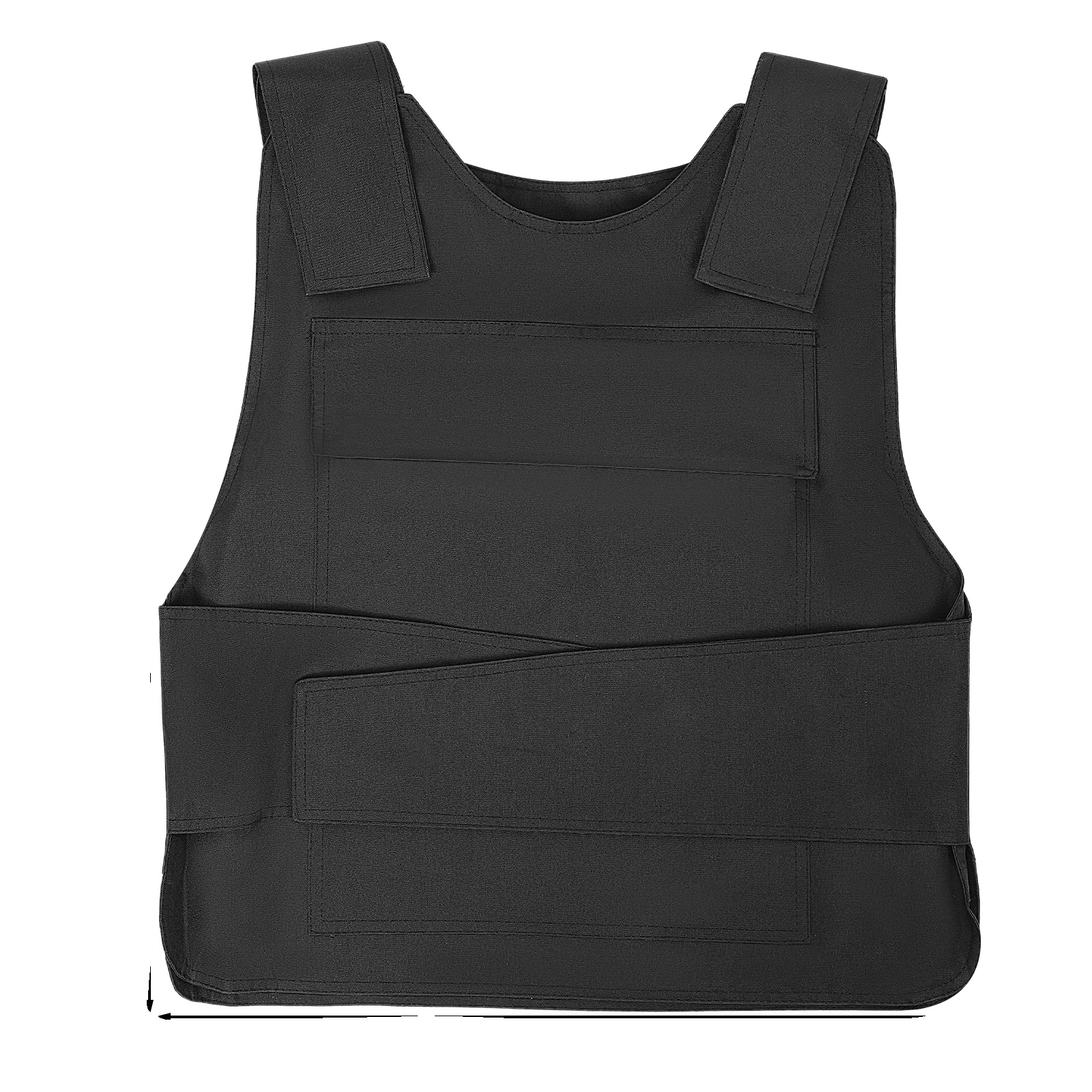 Körperpanzerweste, Verstellbares Design, Verbesserte Stoßfestigkeit, Schwarz