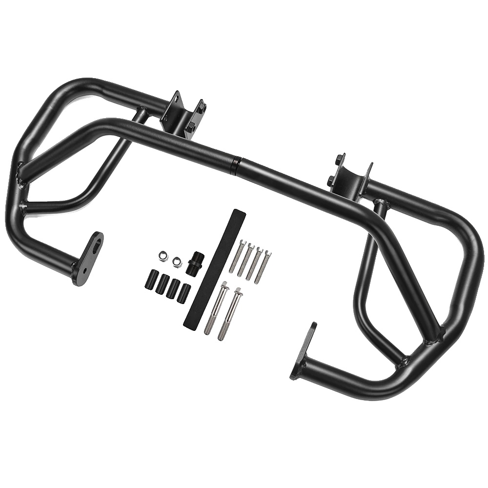 Motorschutz, Hochwertiger Edelstahl, Robustes Antikollisionsdesign, Schwarz