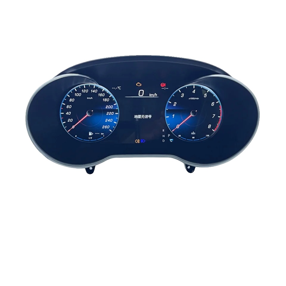 Digitales Dashboard-cluster, 12,3 Zoll Display, Mehrfachkompatibilität, Schwarz