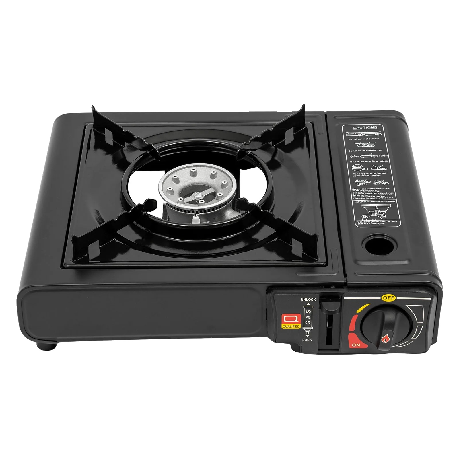 Grill, Gasgrill, Tragbares Design, Schwarz