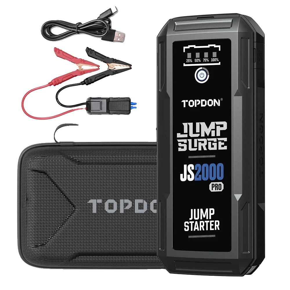Auto-starthilfe, 2500a Spitzenstrom, 16000mah Powerbank, Js2000pro