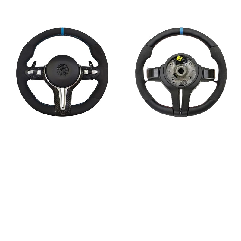 Auto-lenkrad, Kompatibel Mit Bmw, Leder Und Alcantara, Kompatibel Mit Schaltwippen, M5 Carbon Cover Trim