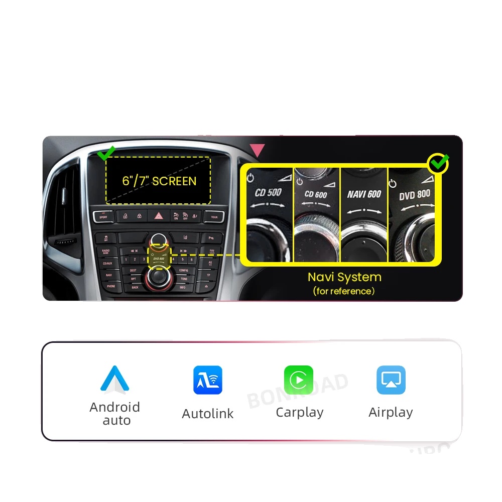 Drahtloses Carplay Android Auto Schnittstellenmodul, Bluetooth-konnektivität, Einfache Installation, Für Opel