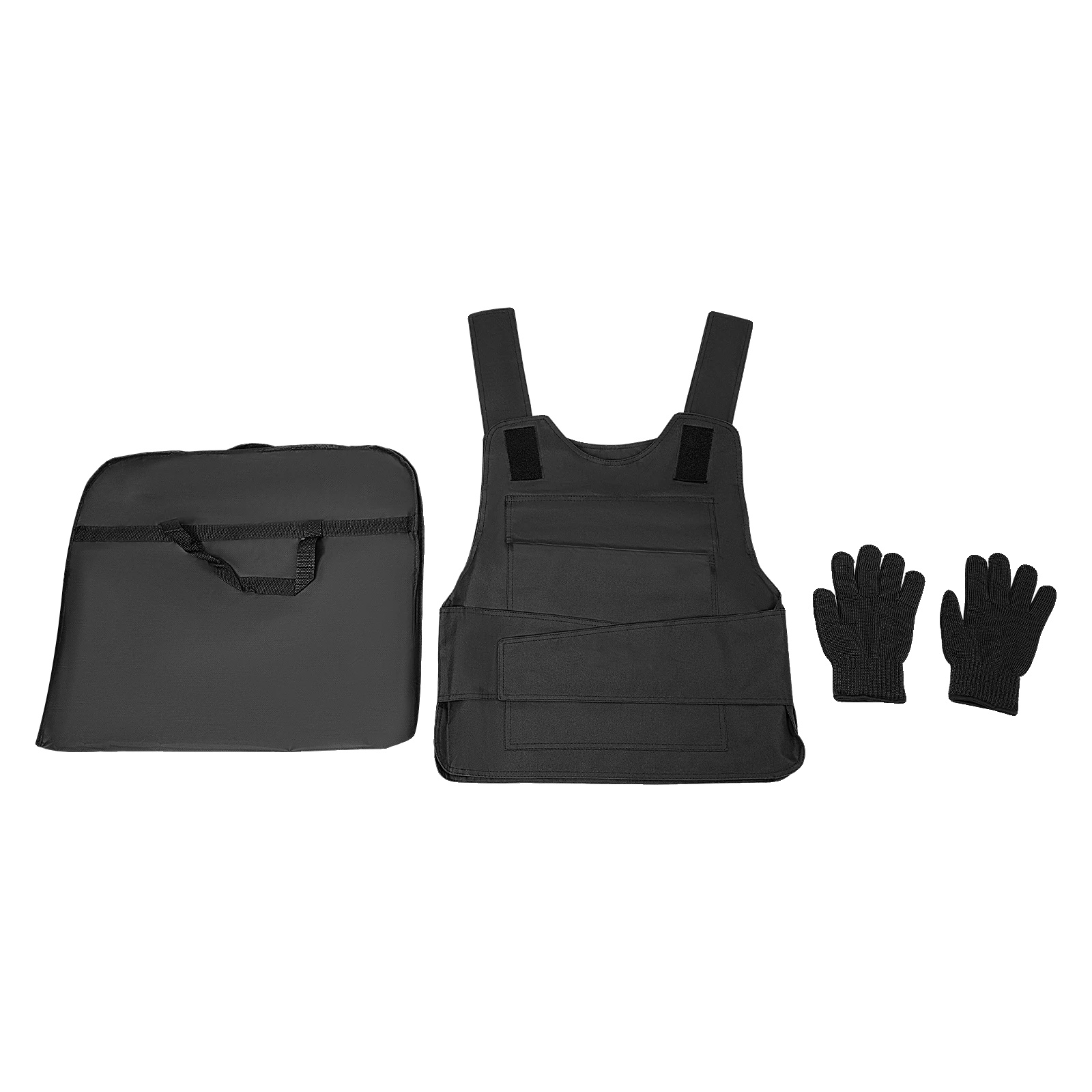 Schutzweste, Verstellbare Passform, Strapazierfähige Materialien, Schwarz