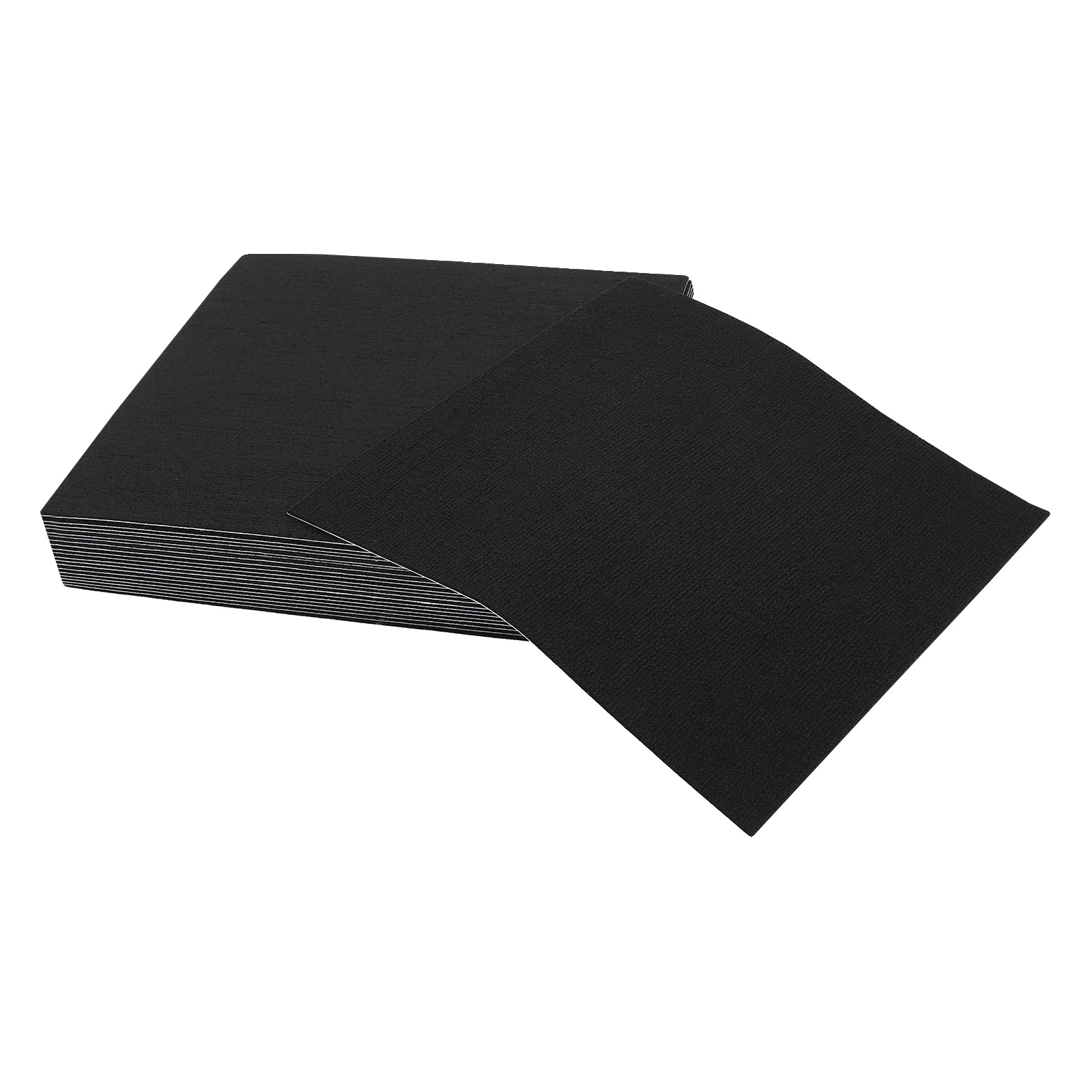 Teppichfliesen, Steckdesign, Rutschfeste Eigenschaft, Schwarz