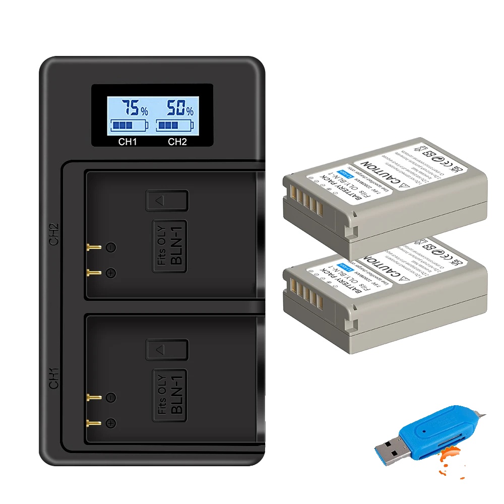 Kameraakku, 2280mah Kapazität, Dual-usb-ladegerät, 2 Batterien 1 Ladegerät