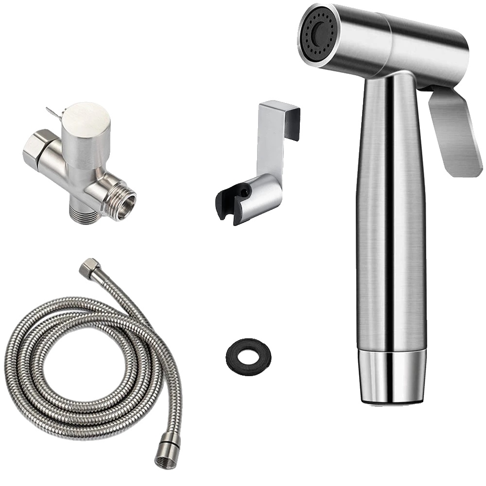 Bidet-armatur Sprayer, Langlebiger Edelstahl, Wandmontiertes Design, Mt01