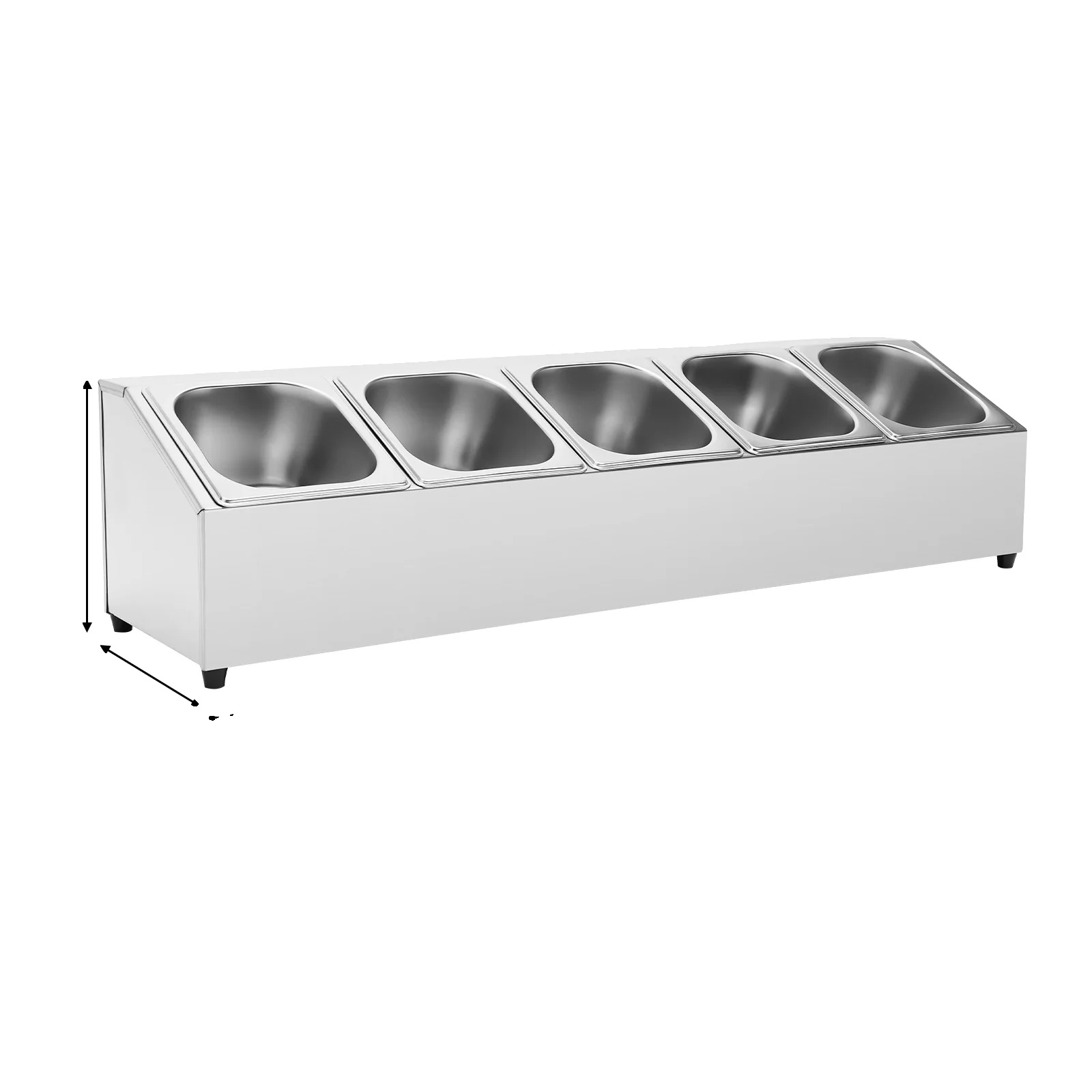 Gewürzregal, Neigung Design, Langlebiges Edelstahl, Silber