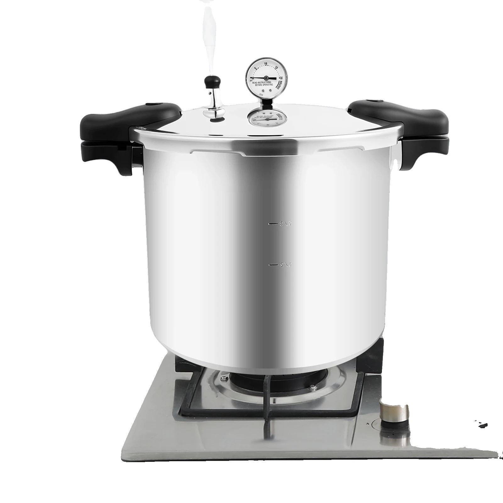 Druckkochtopf, Kapazität 22l, Abmessungen 32x28cm, Arbeitsdruck 90kpa