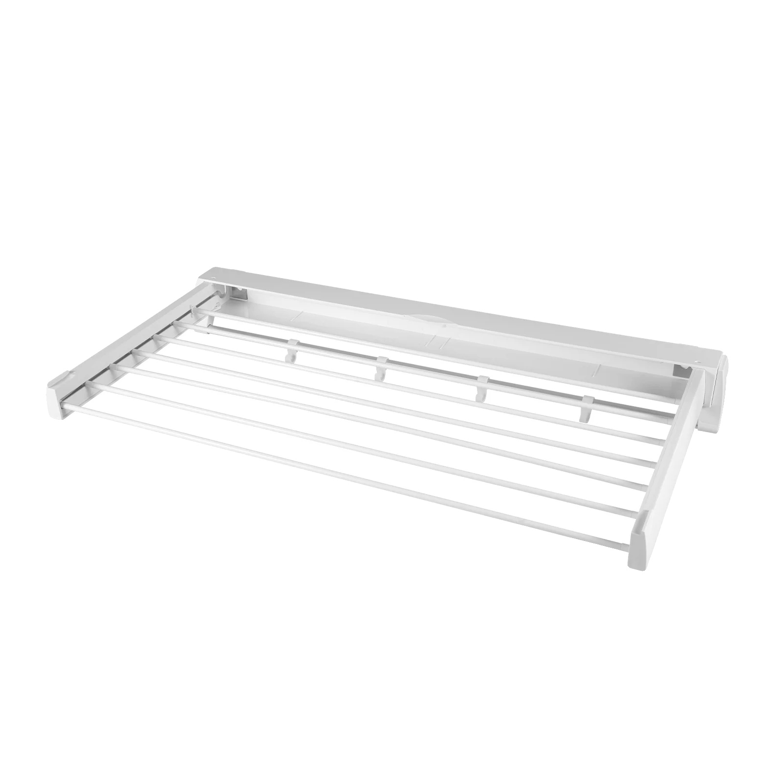 Kleiderständer, Wandmontage, Erweiterbares Design, Weiss