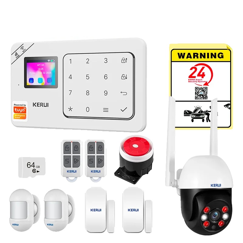 Alarmsystem, Drahtlose Steuerung, Sprachassistentenkompatibilität, Alarmset 6, Eu-stecker-e