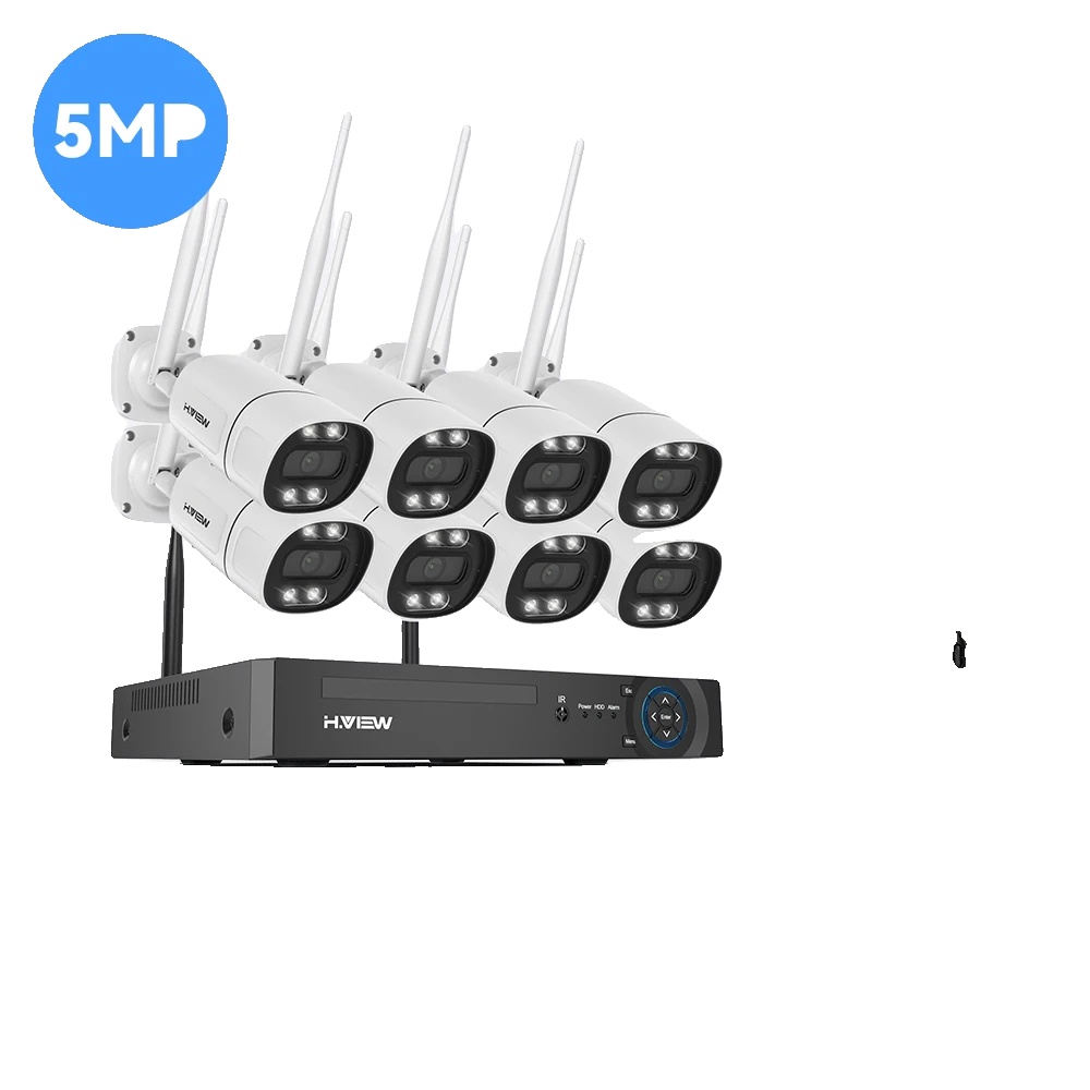 Cctv-kamerasystem, 5 Mp Auflösung, Zwei-wege-audio, 5mp 8pcs Kamera-a, Keine