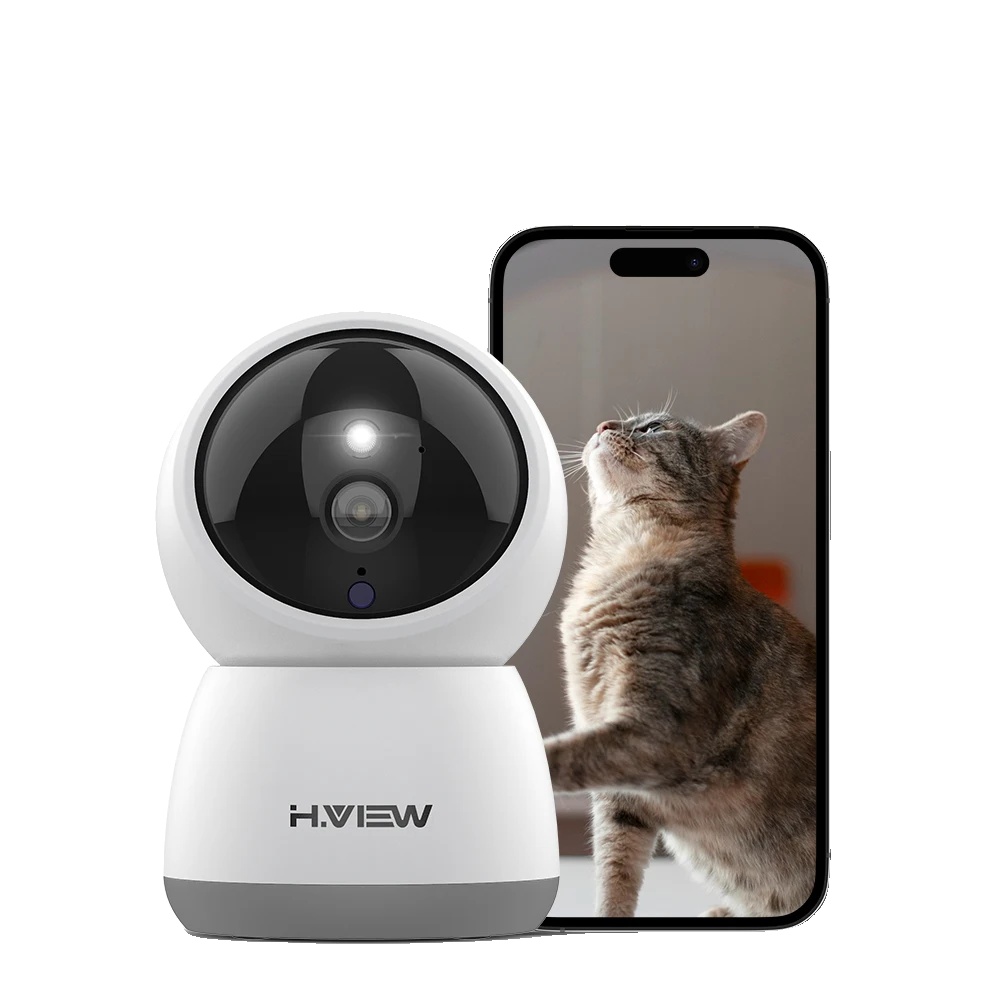 Ip-kamera, 3 Mp Auflösung, 8-facher Digitalzoom, 90° Sichtwinkel, Zwei-wege-audio, Ki-menschenerkennung