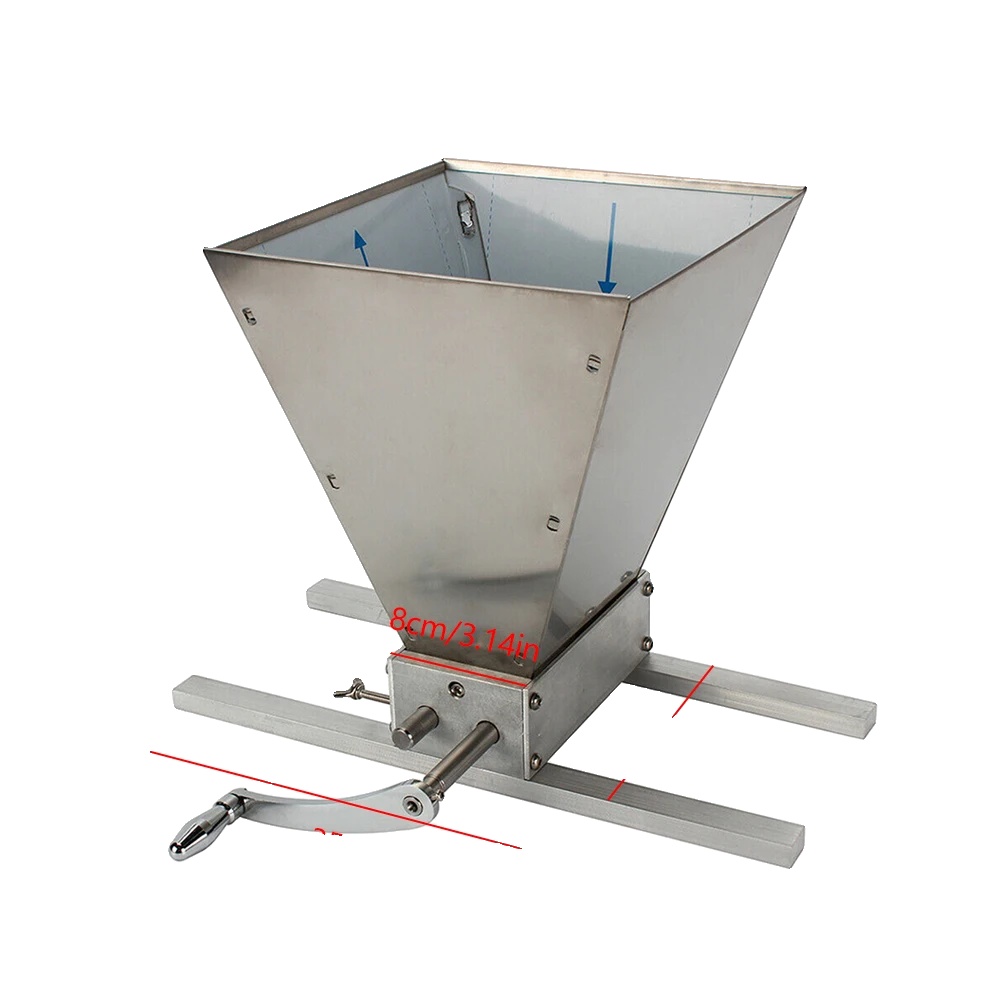 Edelstahl-handmühle Mit Rollen, Verstellbare Rollen, Hochgeschwindigkeitsfräsen, Silber