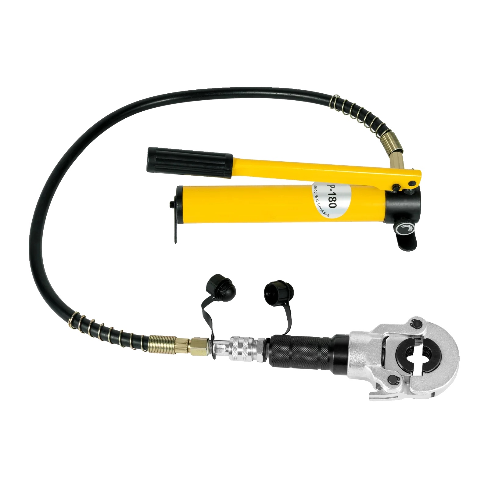 Hydraulisches Crimpwerkzeug-set, 6 Tonnen Druck, 9 Austauschbare Matrizen, Gelb