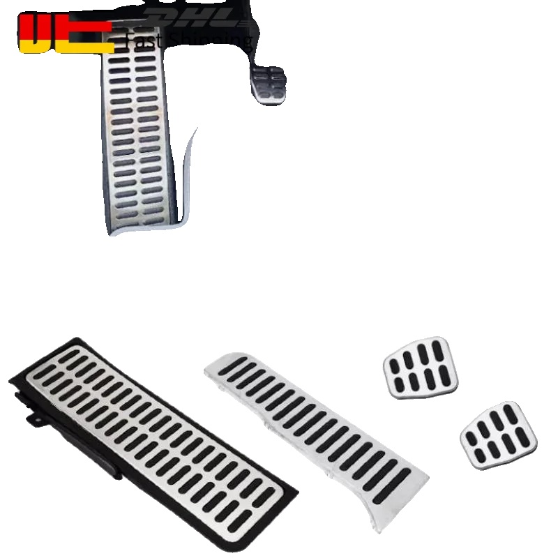 Pedalset, Edelstahl, Gummi, Passt Für Mehrere Fahrzeugmodelle, 4 Teile, Ergonomisch Gestaltet