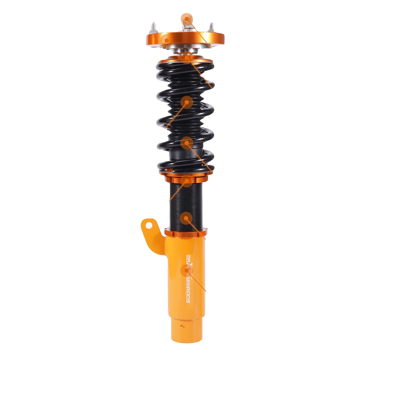 Fahrwerk Coilover Kit, Stahlkonstruktion, Verstellbare Länge, Kompatibel Mit E46 Modell, Verbesserte Fahrqualität, Langlebige Ausführung