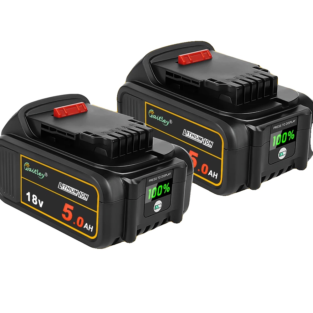 Akkus Für Elektrowerkzeuge, 5ah Kapazität, Kompatibel Mit 18v & 20v Elektrowerkzeugen, 2 Stk 5ah Batterie
