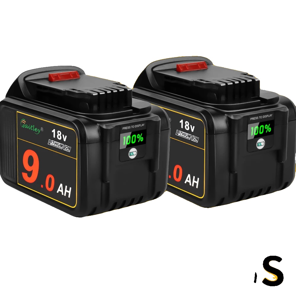 Akkus Für Elektrowerkzeuge, 9ah Kapazität, Kompatibel Mit 18v & 20v Werkzeugen, 2 Stk 9ah Batterie