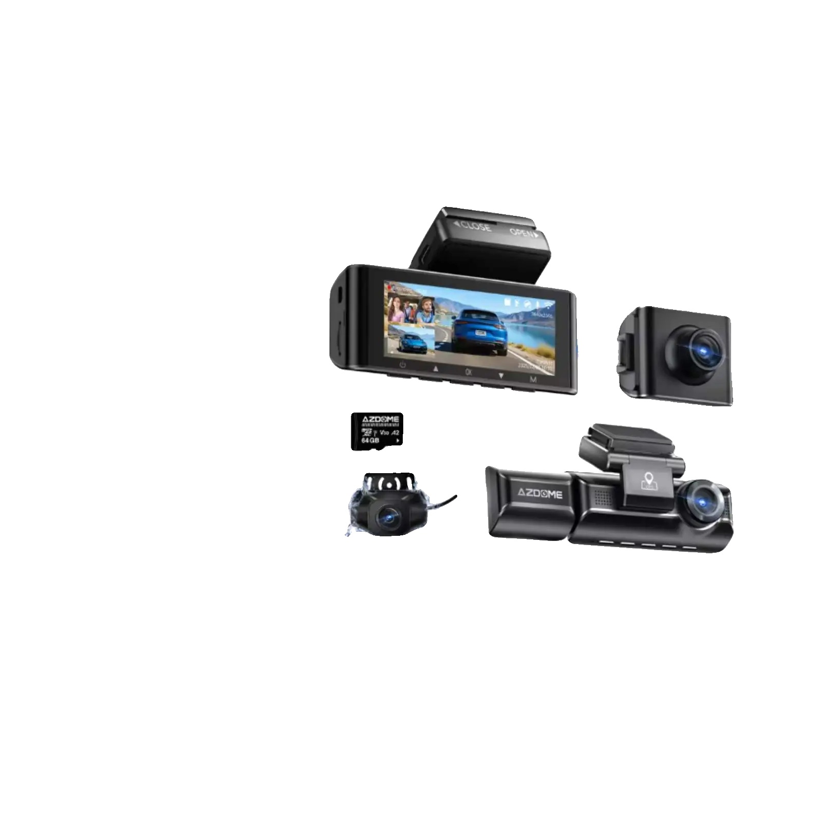 Dashcam, 4k Auflösung, Nachtsicht, M550 Max, 64gb Klasse 10