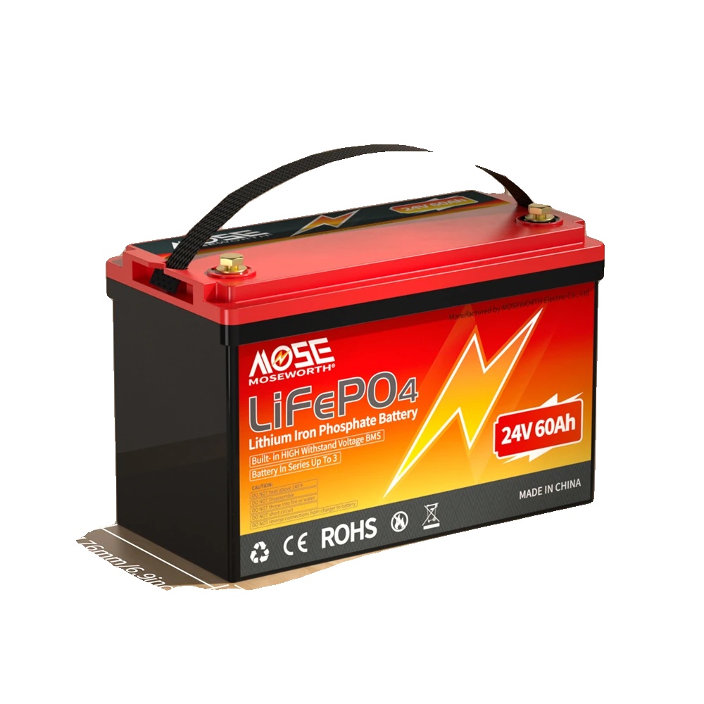 Lifepo4-batterie, Vielseitig Für Verschiedene Anwendungen, Leichtes Design, 24v 60ah