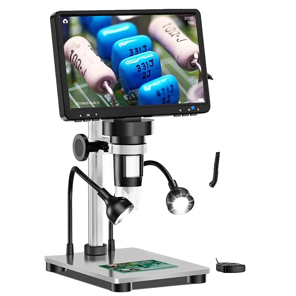Digitalmikroskop, 50x-1200x Vergrößerung, 7 Zoll Hd-bildschirm, 1080fhd Videoauflösung, Manueller Fokusmodus, Fotoauflösung Bis Zu 12m
