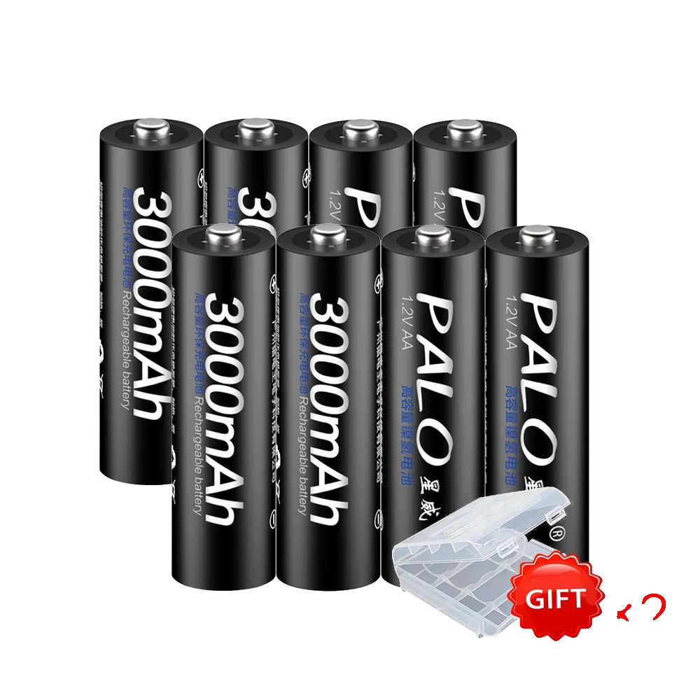 Wiederaufladbare Aa-batterien, 2000mah Kapazität, Geringe Selbstentladung, 8stk, 1,2v-a