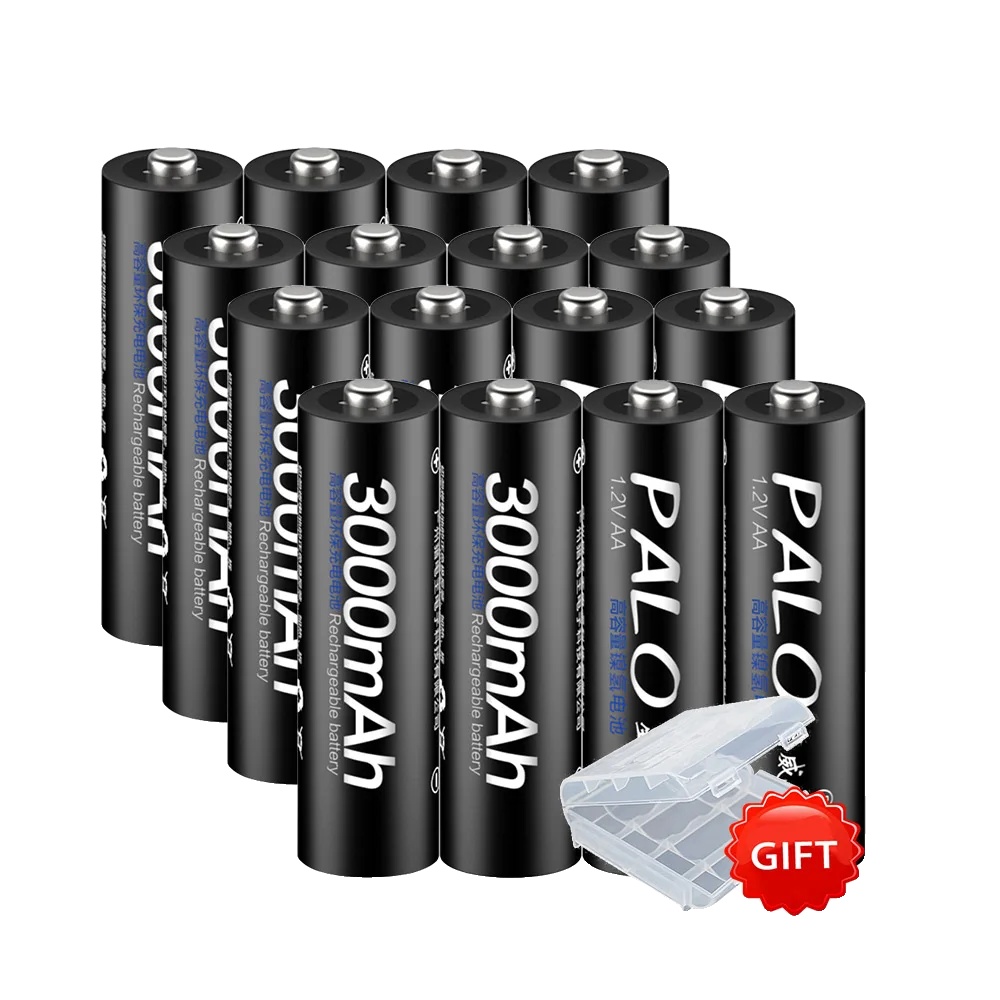 Wiederaufladbare Aa-batterien, 2000mah Kapazität, Geringe Selbstentladung, 16stk, 1.2v-c