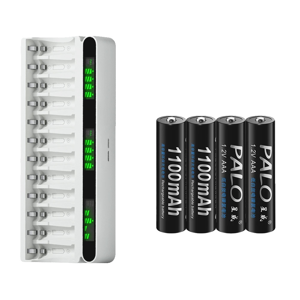 Aaa Wiederaufladbare Batterie, 1100mah Kapazität, Geringe Selbstentladung, 4 Aaa 1 Ladegerät