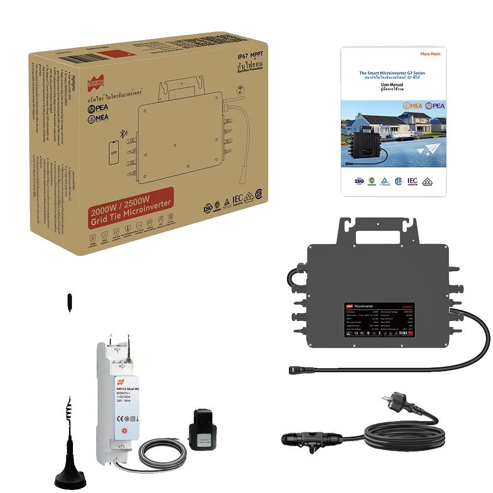 Mikro-wechselrichter, Hohe Effizienz, Wifi-überwachung, T-kabel-grenze, 230v, 22-50v