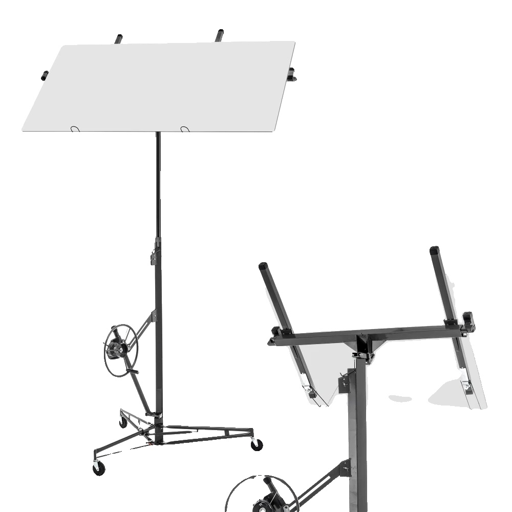 Gipskartonheber, Maximale Tragfähigkeit 68 Kg, Faltbares Design, 470-grau