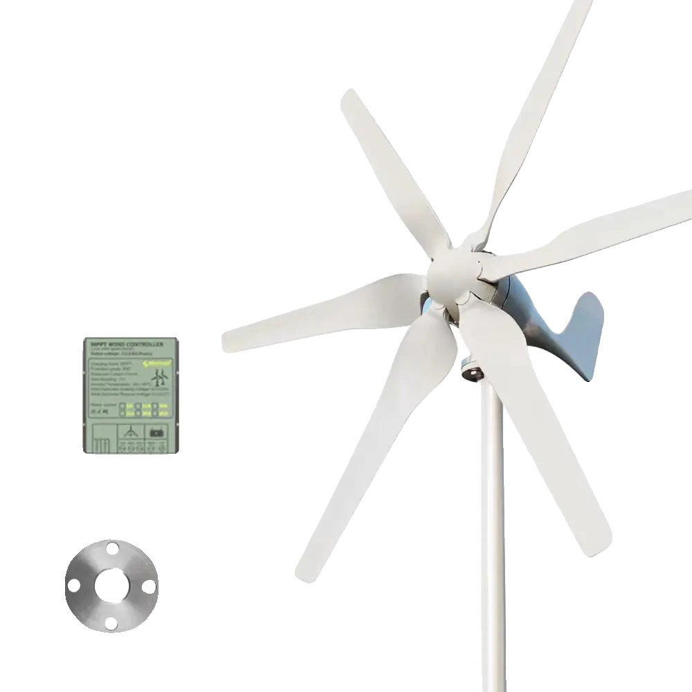 Windkraftgenerator, Hohe Effizienz, Geeignet Für Netzunabhängige Systeme, Mit Mppt-steuerung-a, 3000w-a, 24v