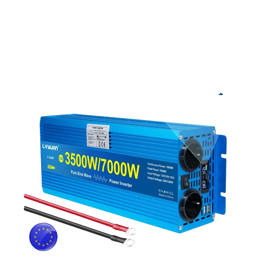 Wechselrichter, Reine Sinuswelle, Intelligentes Lcd-display, 12v220v 7000w