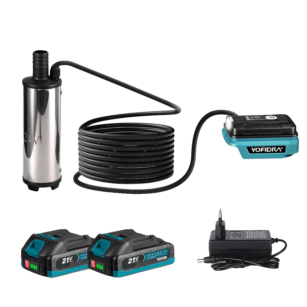 Tauchpumpe, Kompaktes Design, Vielseitige Anwendungen, 2xbatterie Set, Eu