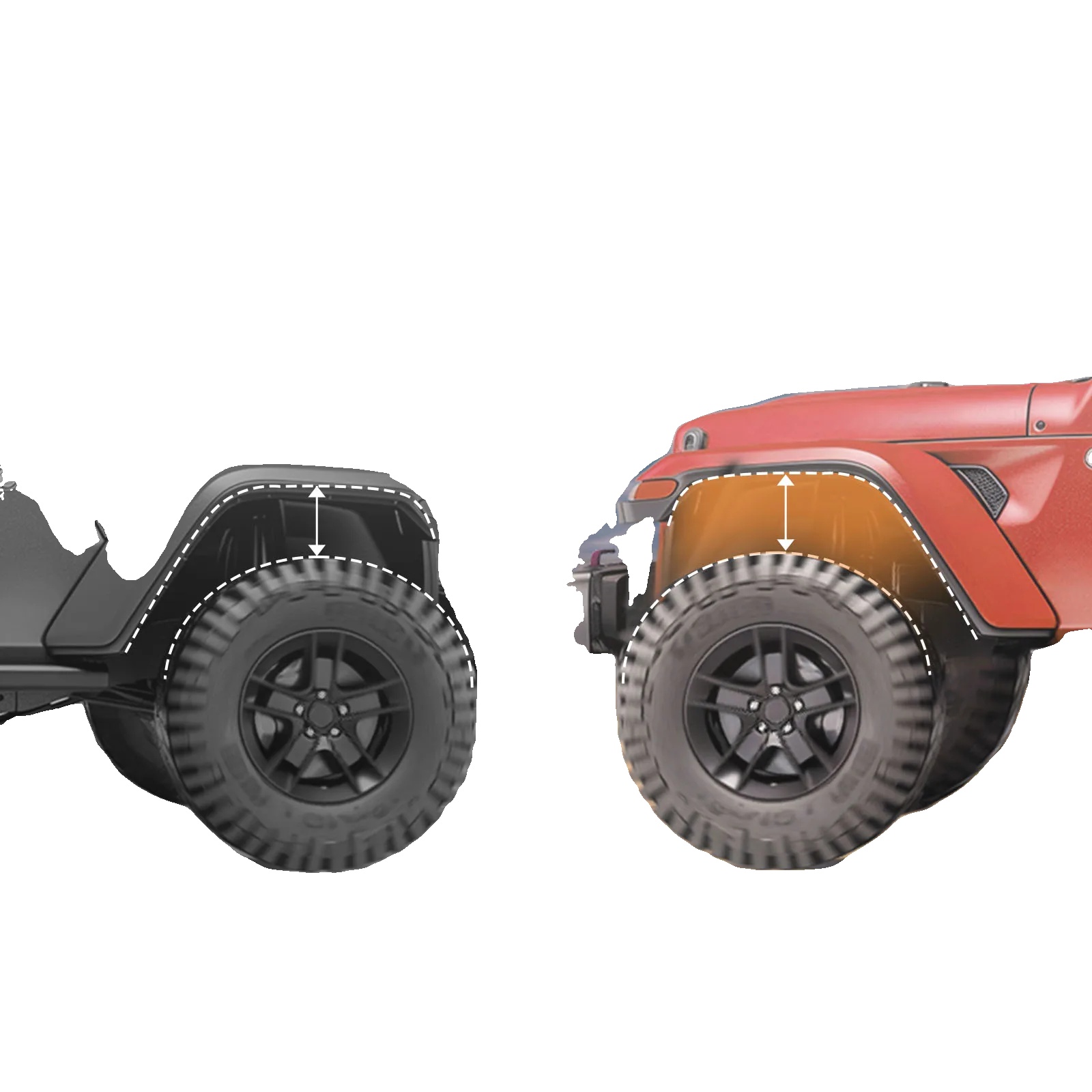 Lift Kit, 5 Cm Hebehöhe, Kompatibel Mit Jeep Commander Xk 2006-2010, Hochfester Aluminium, Direkte Passforminstallation, Verbessert Das Fahrverhalten