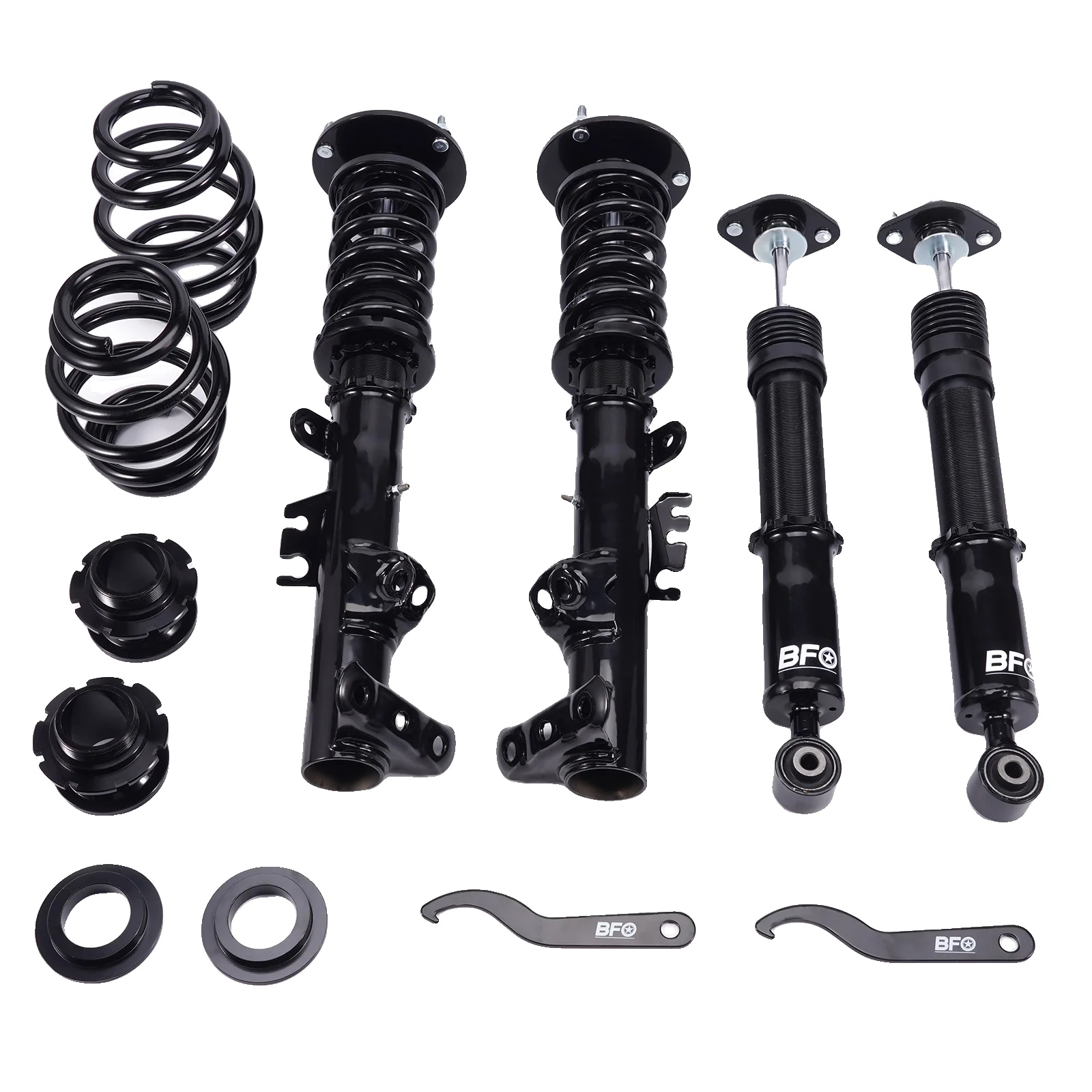 Höhenverstellbare Coilovers, Stahlkonstruktion, Verstellbarer Höhenbereich 1-4 Zoll, Kompatibilität Mit Performance-fahrzeug 3er Serie E36,