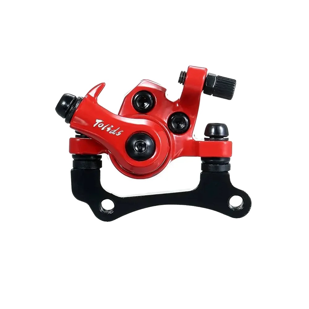 Bremssattel, Langlebige Legierung, Kompatibel Mit Elektrischen Zweirädern, Roter Bremssattel (mit Belägen)