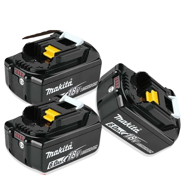 Wiederaufladbare Batterie, Hohe Kapazität, Verbesserte Sicherheitsmerkmale, 3pcs Makita 6ah