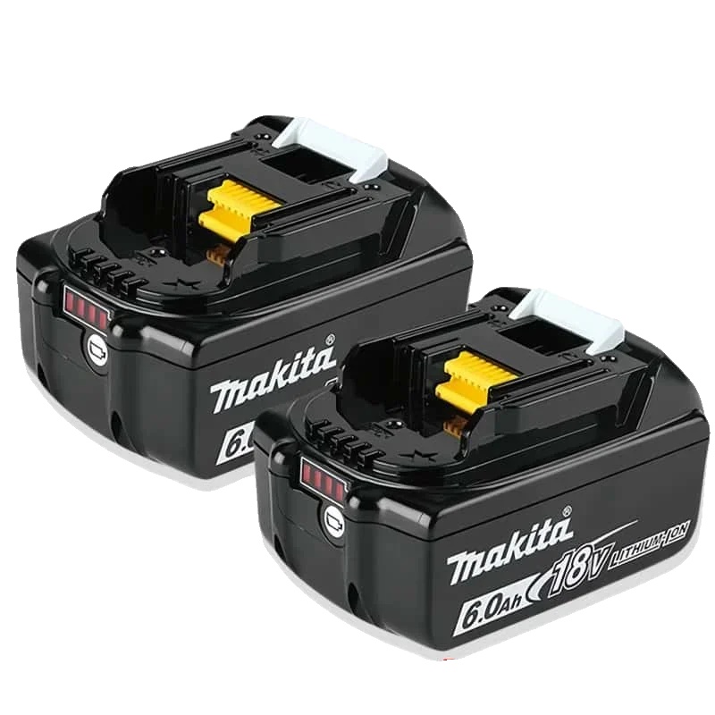 Wiederaufladbare Batterie, Hohe Kapazität, Verbesserte Sicherheitsmerkmale, 2pcs Makita 6ah