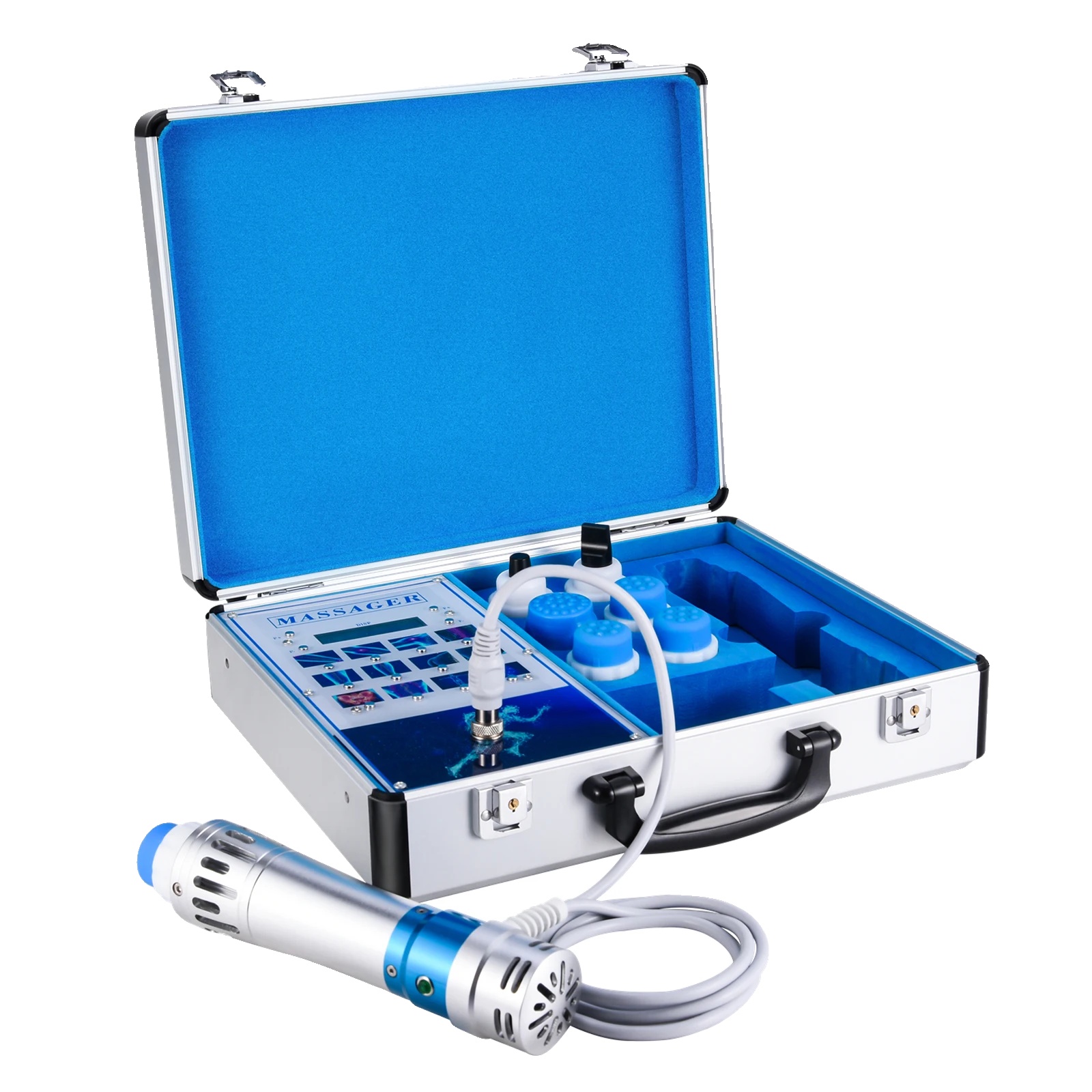 Stoßwellentherapiegerät, 7 Sender, Schmerztherapie-werkzeug, 220v Eu