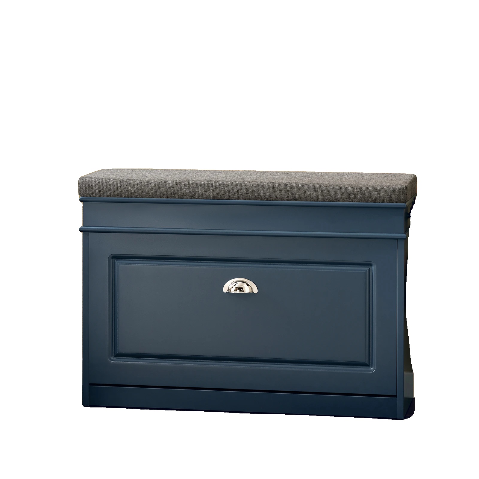 Schuhschrank, Platzsparendes Design, Bequeme Sitzgelegenheit, 75x51x24cm, Blau