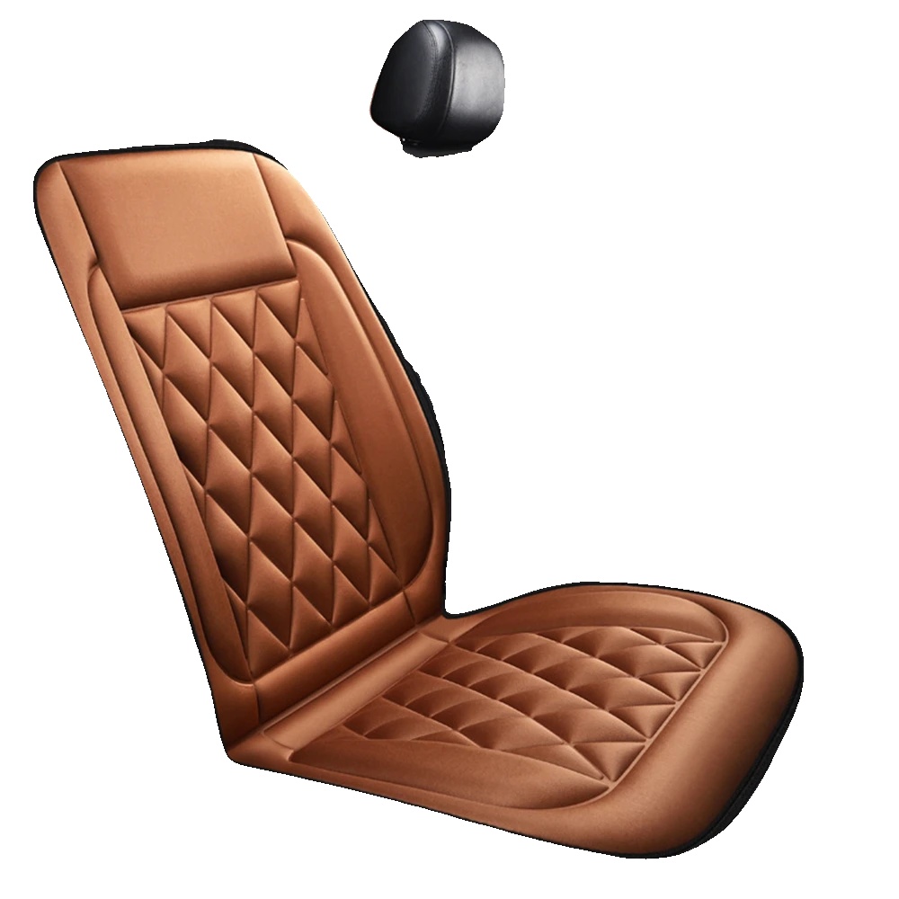 Autositzkissen, Schnelle Heizung, Einstellbare Temperatur, 2pcs Braun