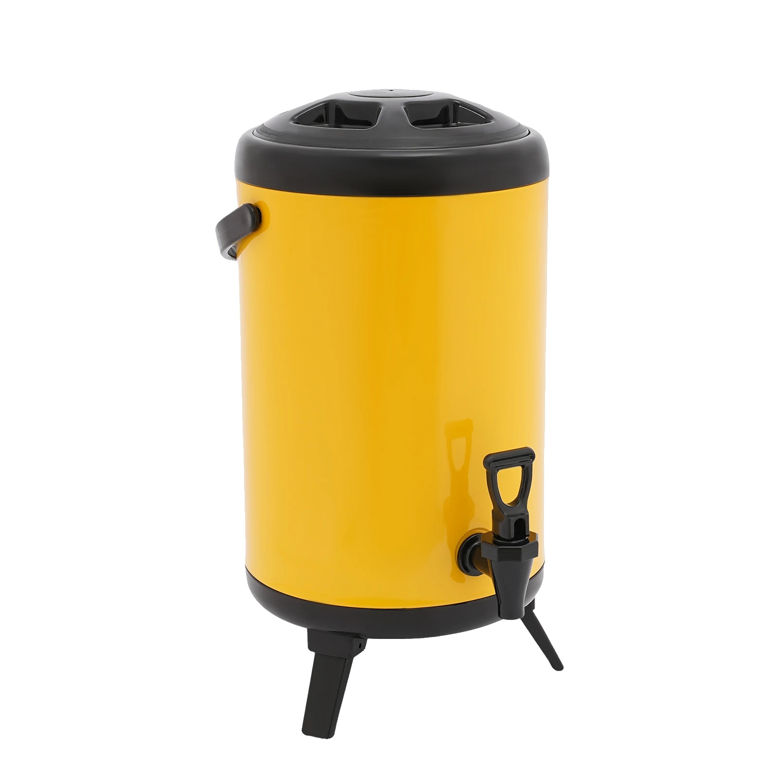Getränkespender, Isoliertes Design, Ergonomischer Griff, Gelb