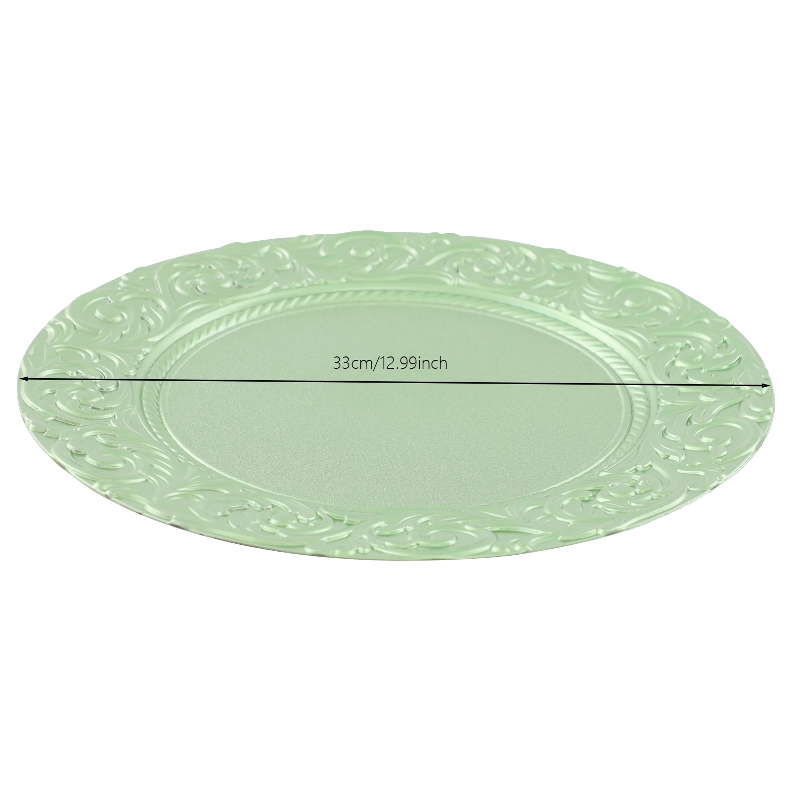 Tortenplatten, Elegantes Design, Langlebiges Material, Grün, 13 Inches
