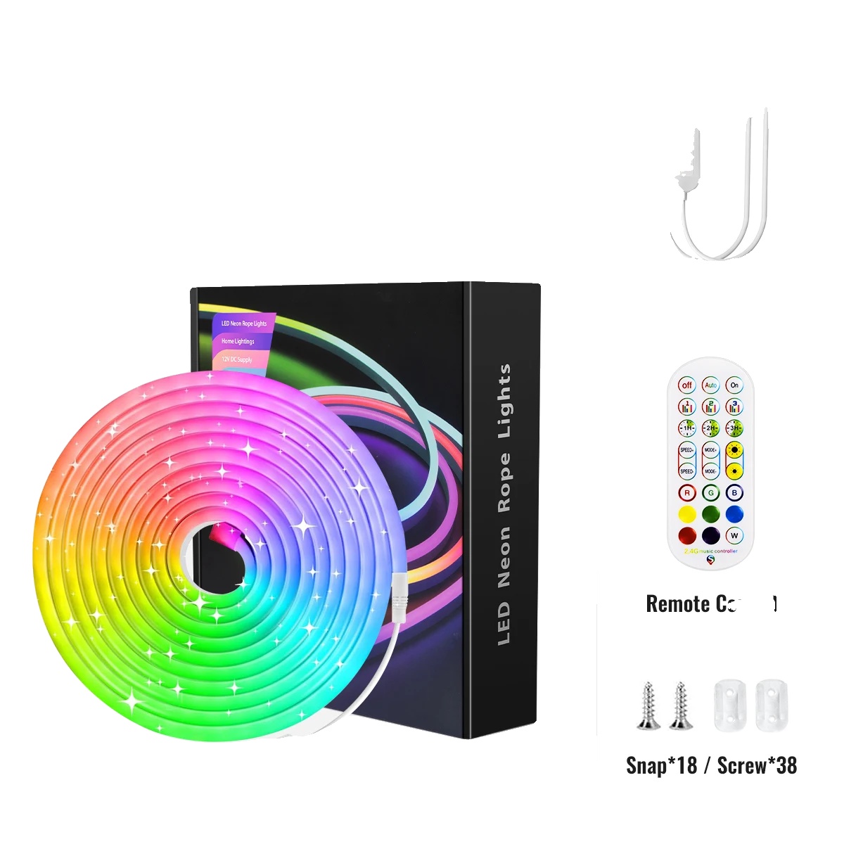 Led Neon Seillichter, Wasserdicht, Mit Musik-synchronisation, Wifi 5m
